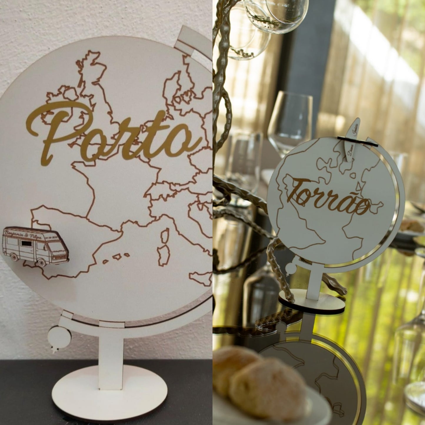 Marcador de Mesa - Globo