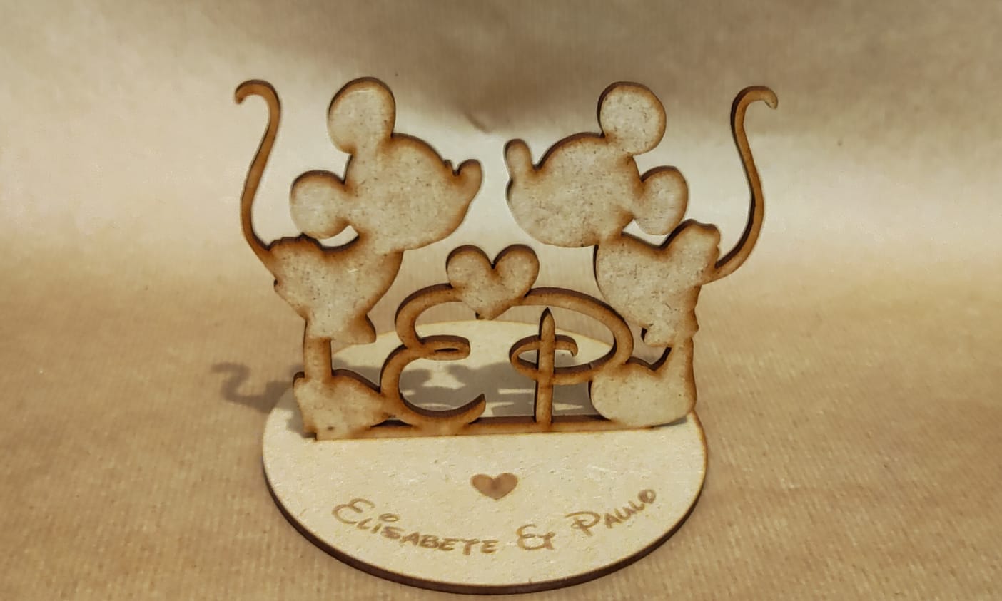 Porta anillos - Tema Mickey y Minnie