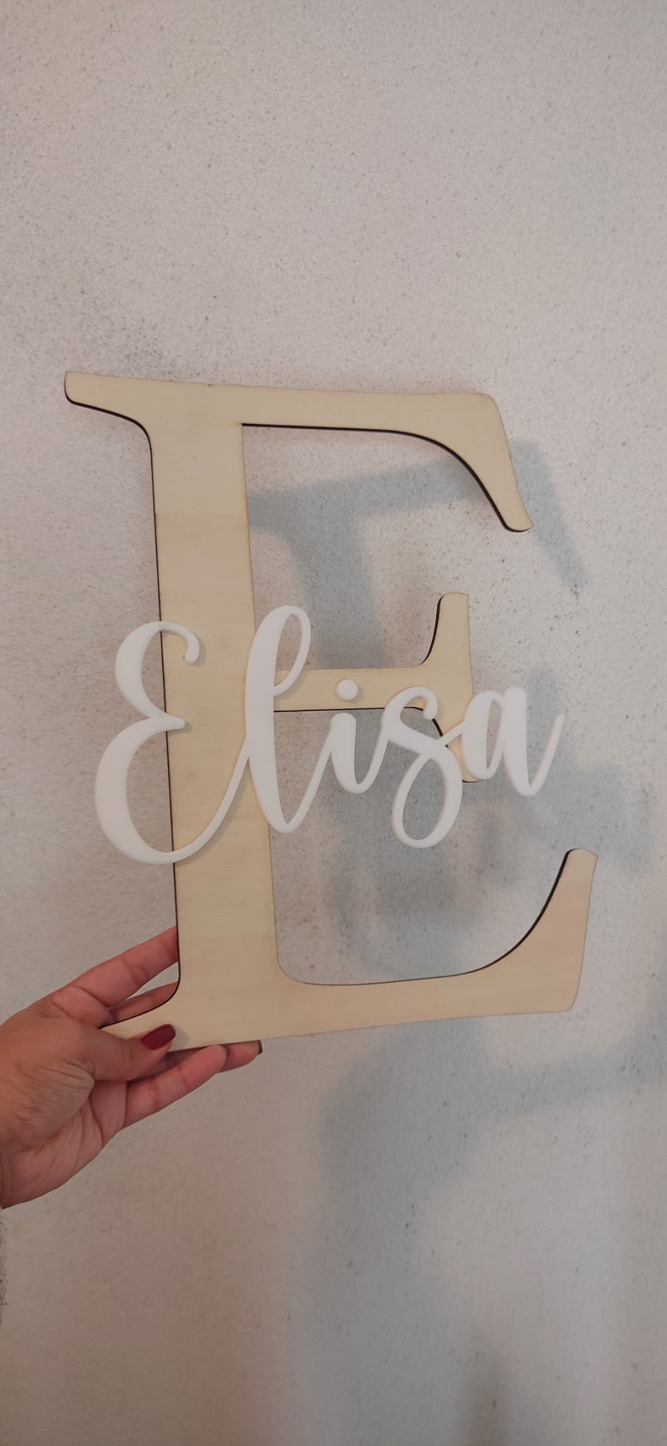 Nome 3D acrilico