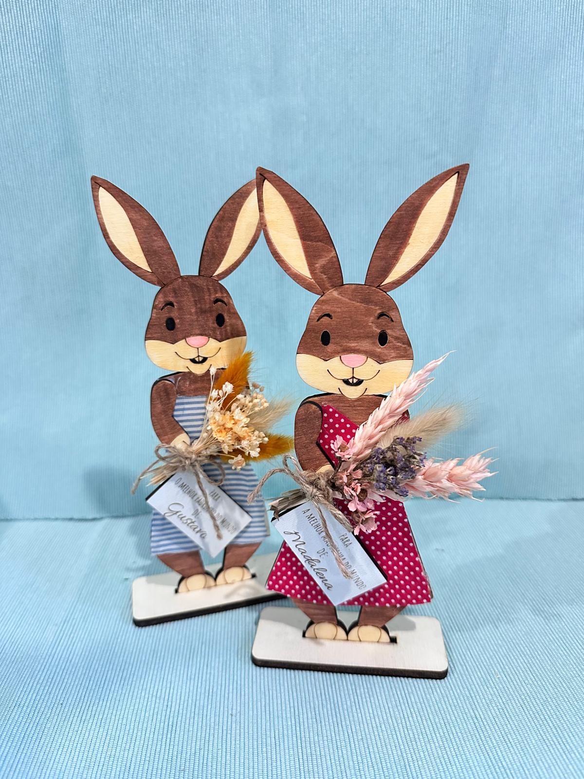 Coelhinhos Páscoa Ramo