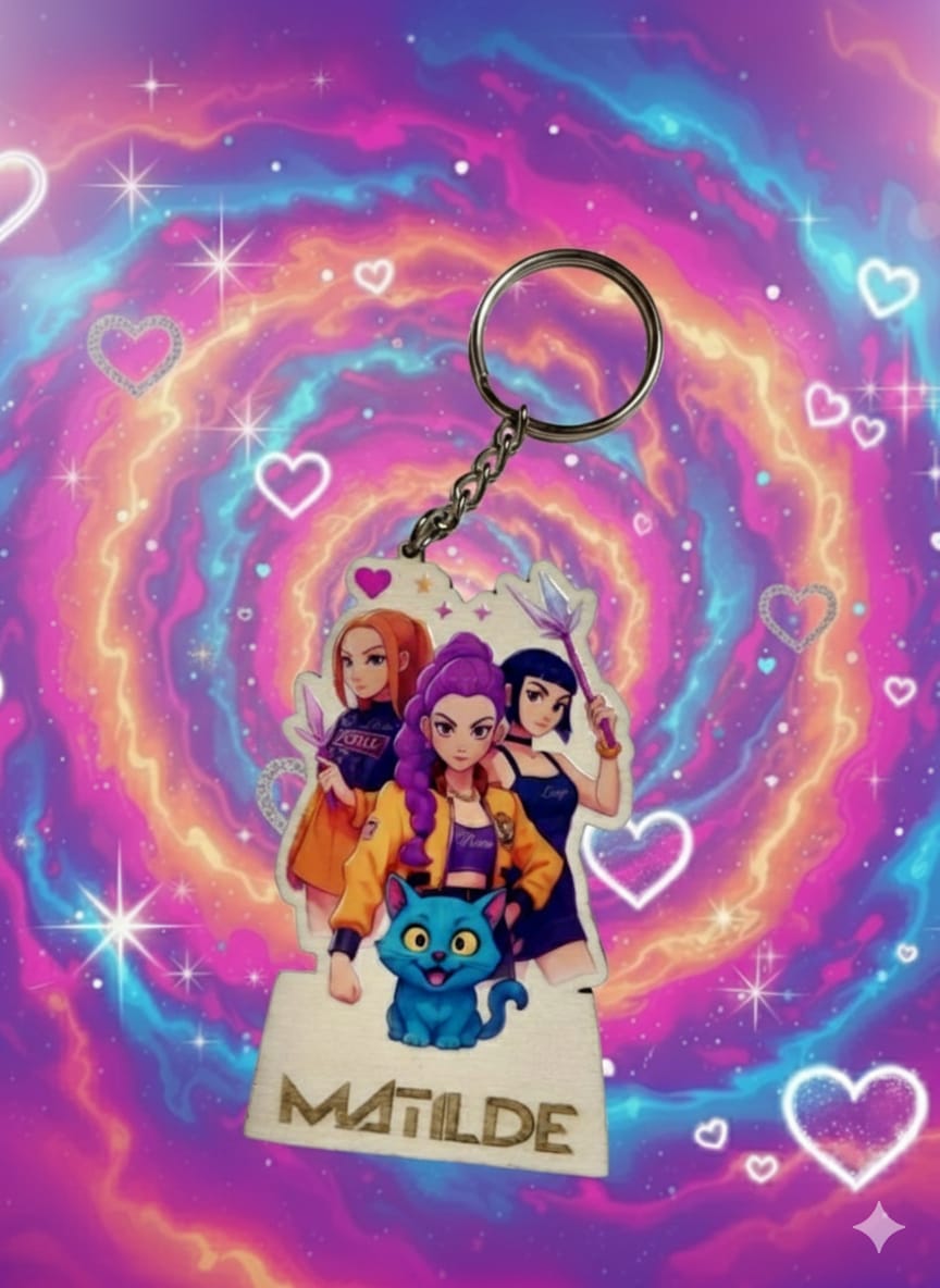 Porta-chaves K- POP As guerreiras