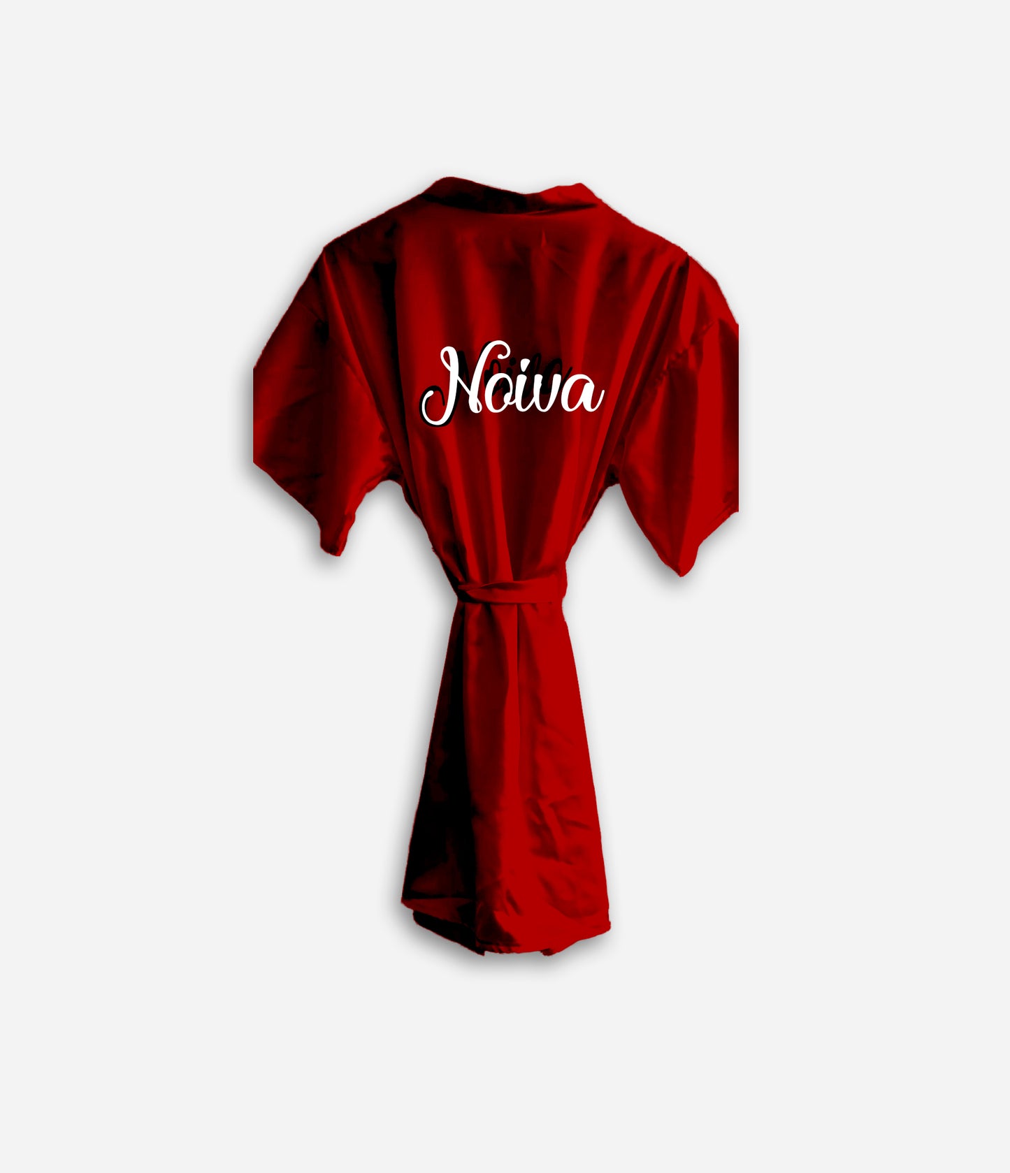 Robe de Cetim Vermelho Escuro - Beija-Flor