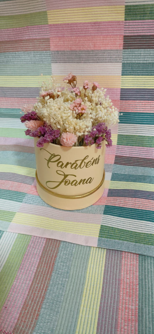 Dried Flowers - Round box