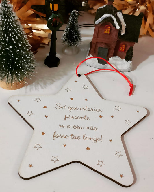 Bola Natal Madeira - Estrela
