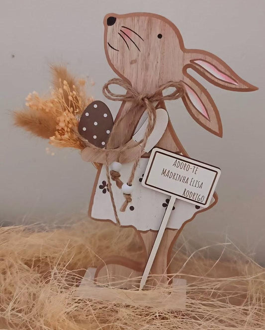 Coelhinha com Flores secas