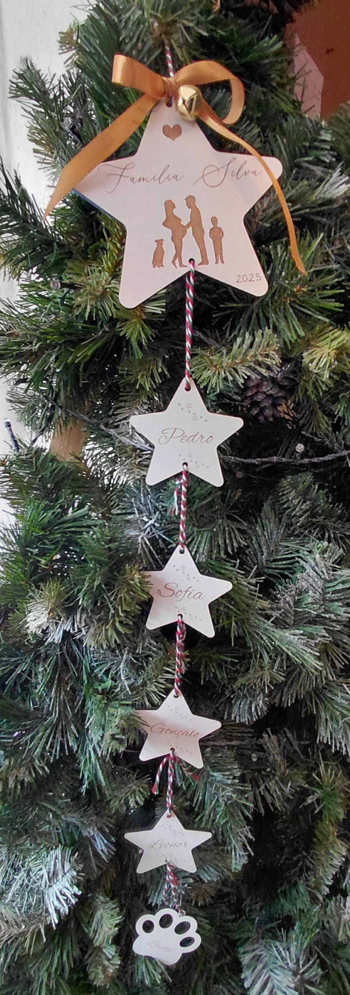 Enfeite - Estrelas Familia