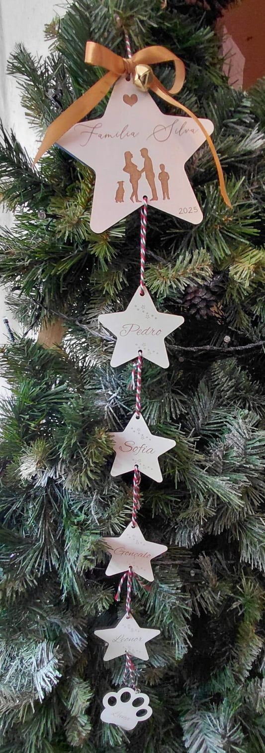 Enfeite - Estrelas Familia