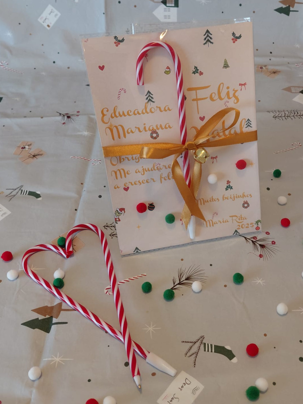 Caneta Bengala de Natal