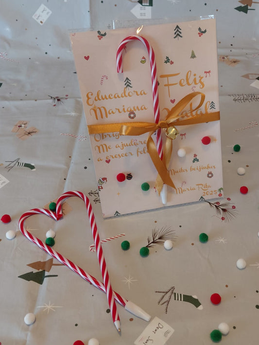 Caneta Bengala de Natal