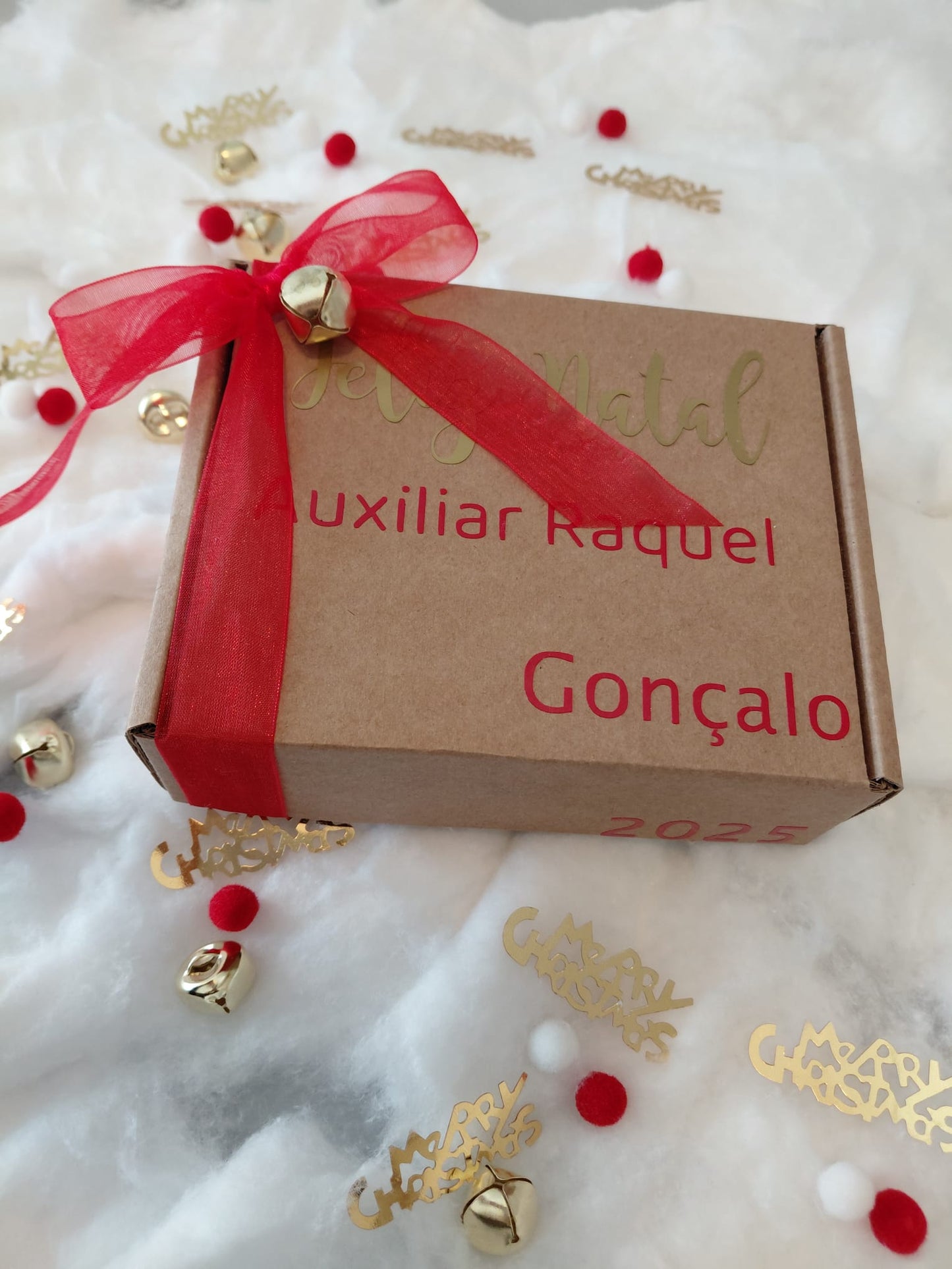 Porta-chaves Pompom Natalício