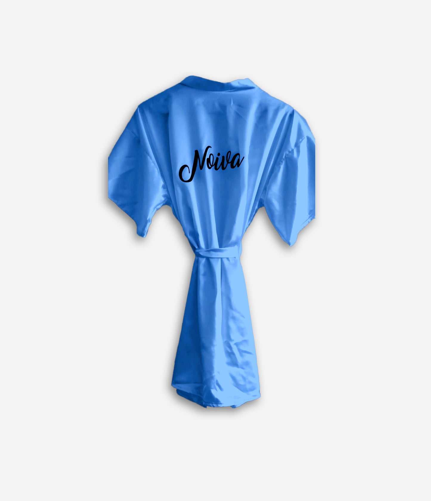 Robe de Cetim Azul - Beija-Flor