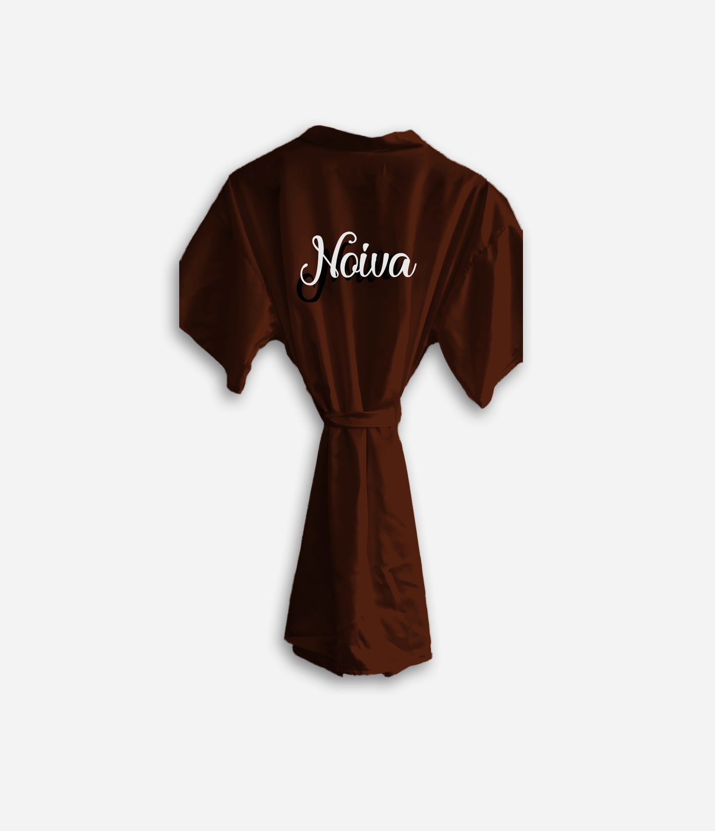 Robe de Cetim Castanho - Beija-Flor