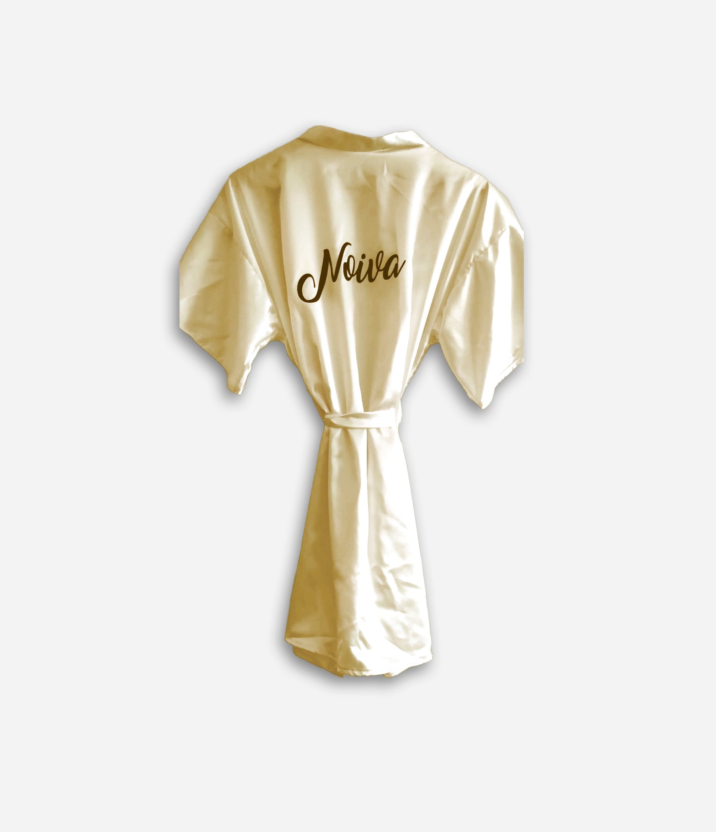 Robe de Cetim Champanhe - Beija-Flor